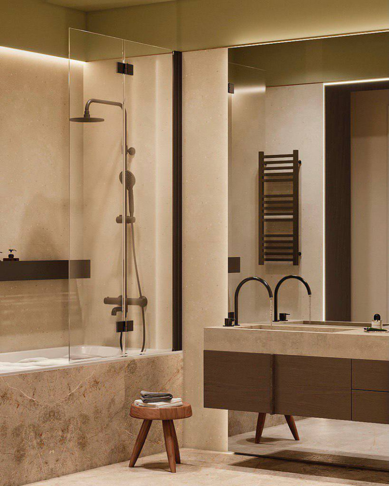 Современный интерьер для молодой семьи, 100 м2