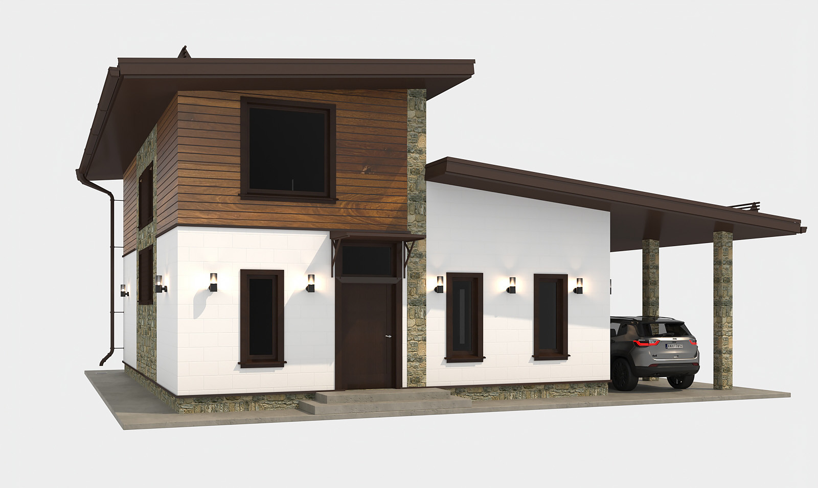 Частный дом 100 х 80