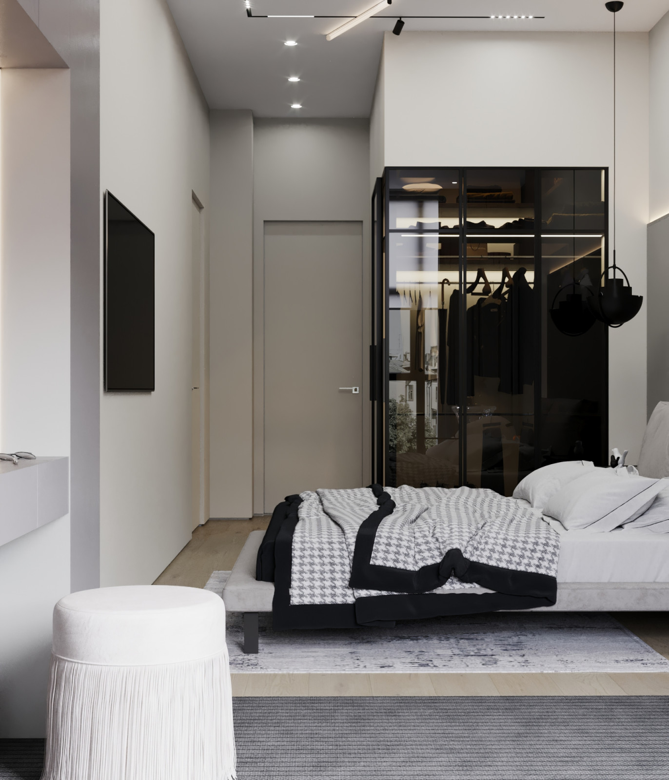 Квартира в серых тонах