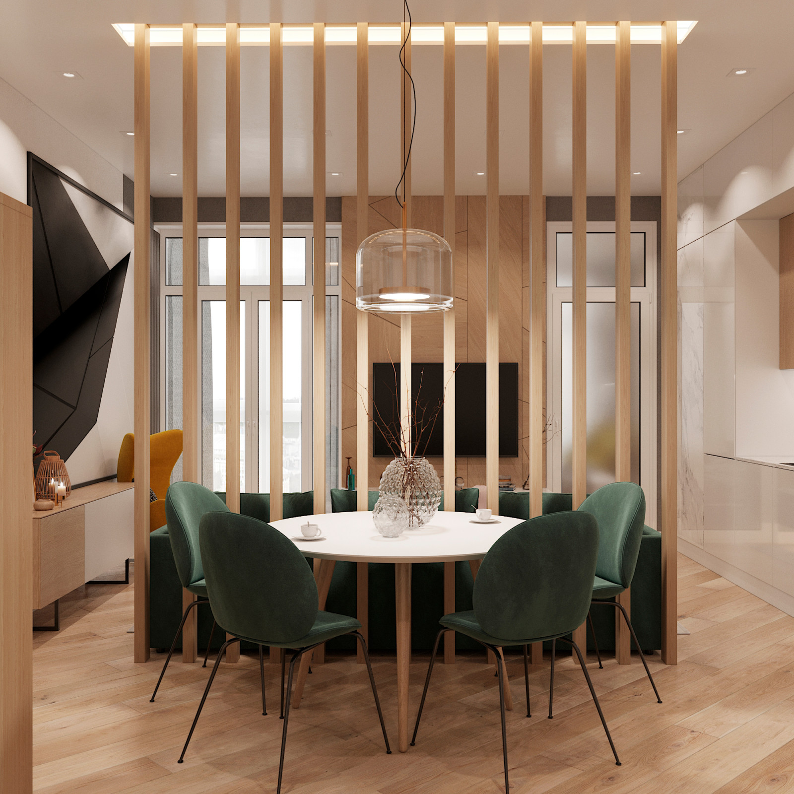 Дизайн-проект квартиры общей площадью - 86 м.кв. в г. Химки, ЖК "Маяк"