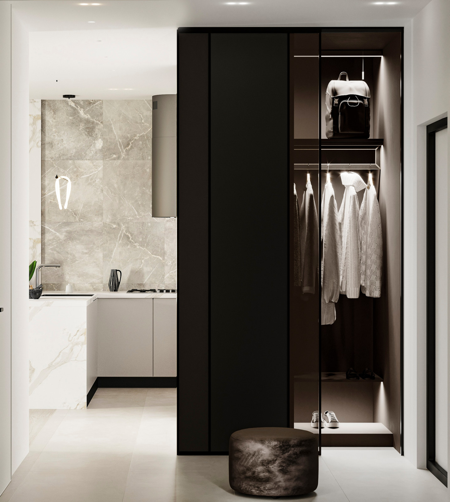 Проект 1-комнатной квартиры SPACE FOR TWO