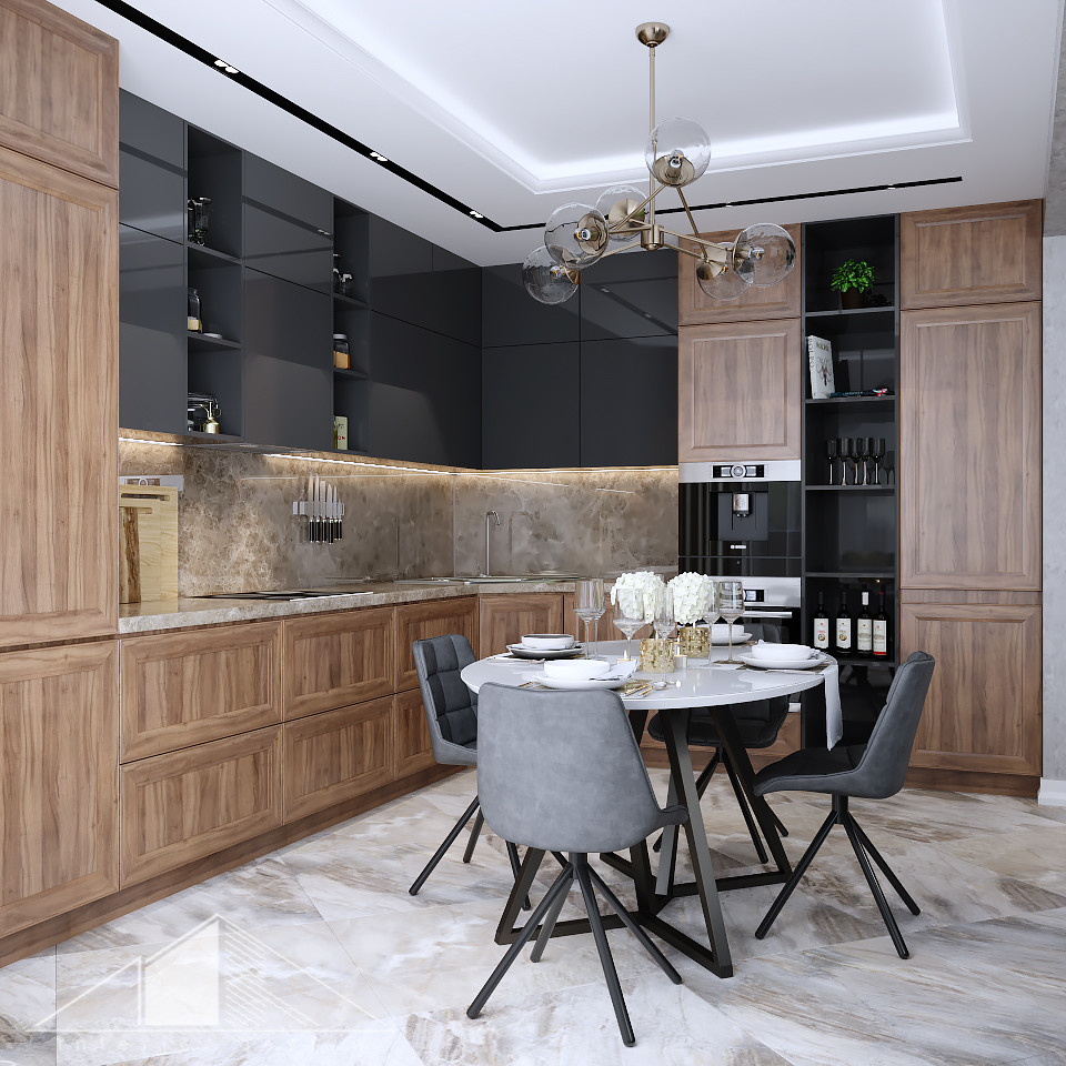 Дизайн интерьера трехкомнатной квартиры в Минске по ул. Ложинская