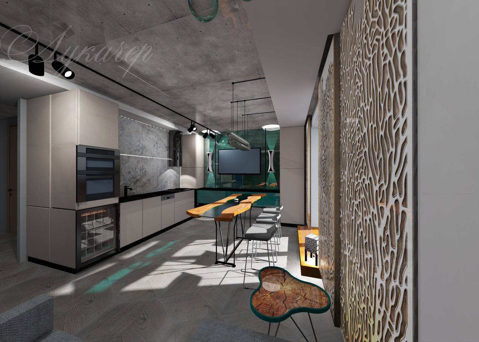 Квартира в стиле лофт