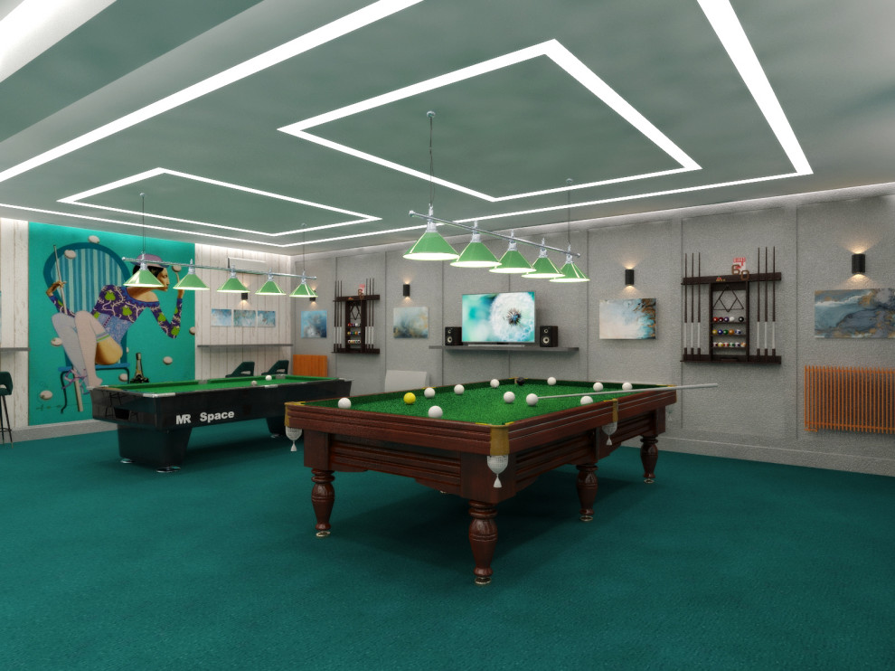 Бильярдный зал в гостинице Октябрьская