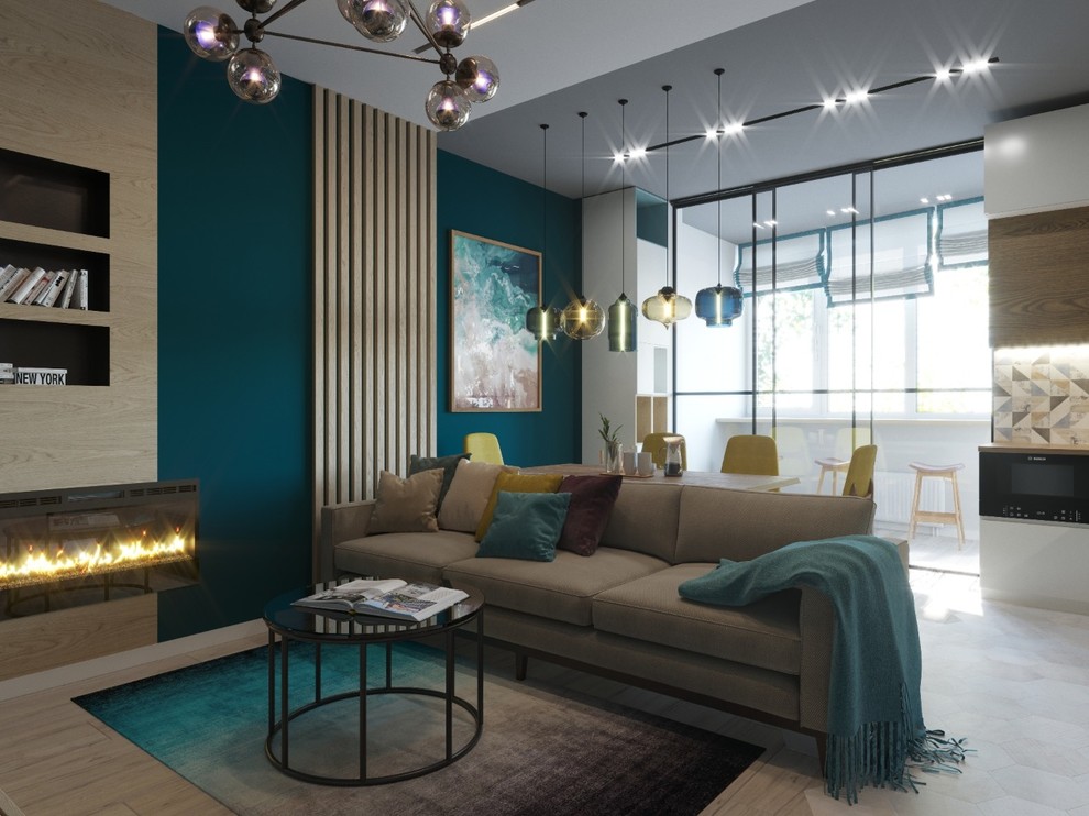 Дизайн интерьера гостиной для квартиры по ул.Садовая