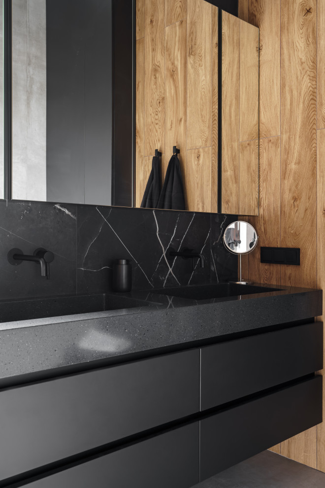 Черная мебель в санузел