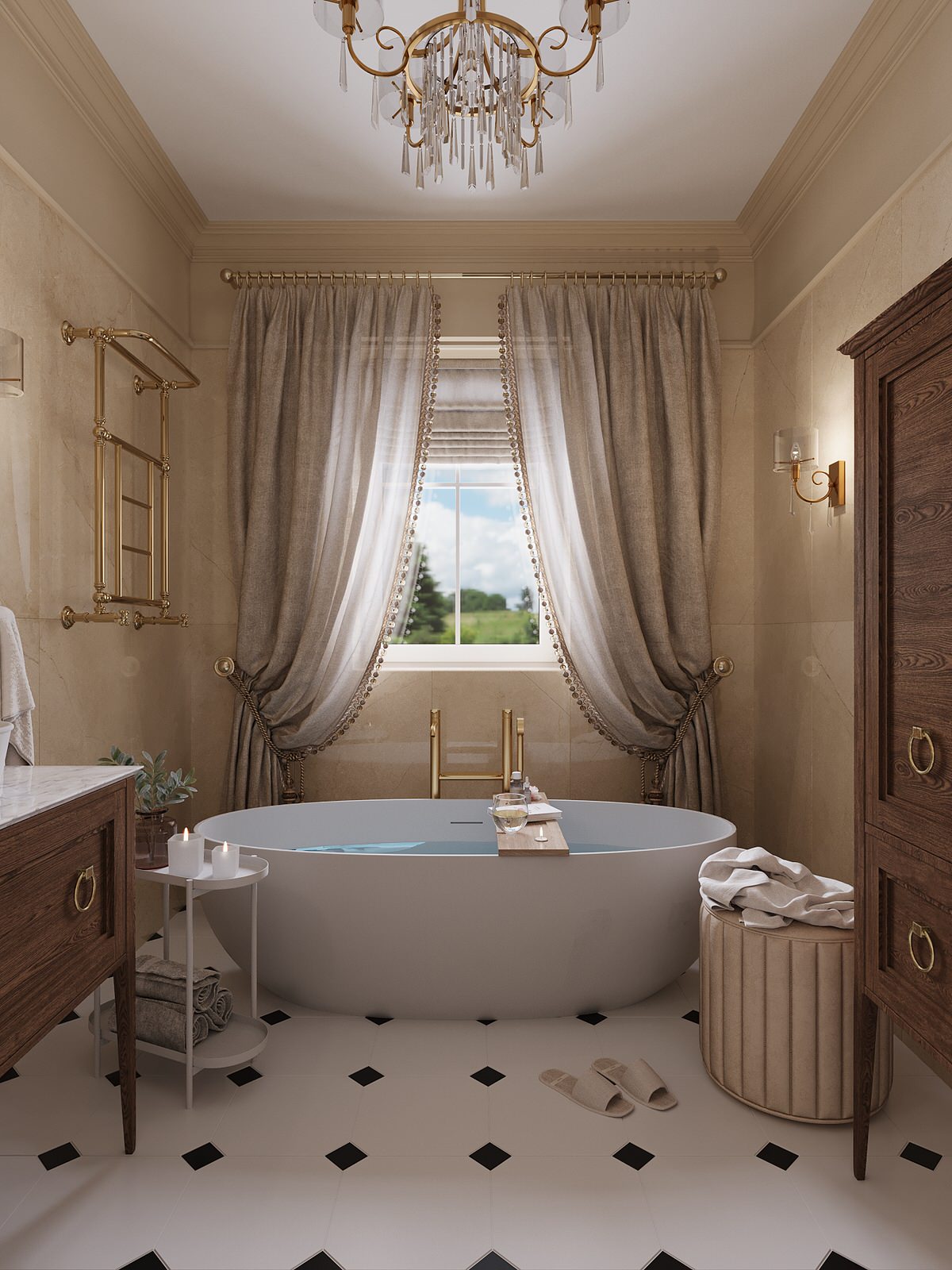 Обложка проекта: Ванная  загородного дома