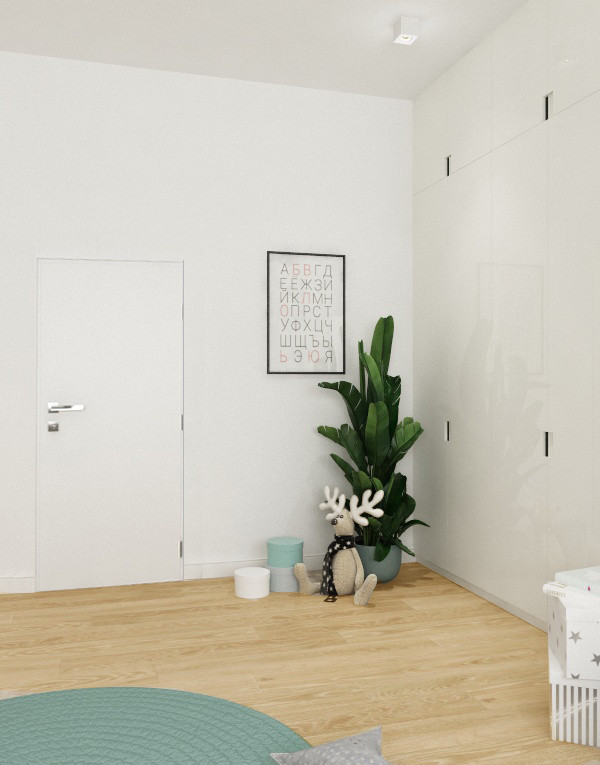 Детская сканди для девочки 12 кв м