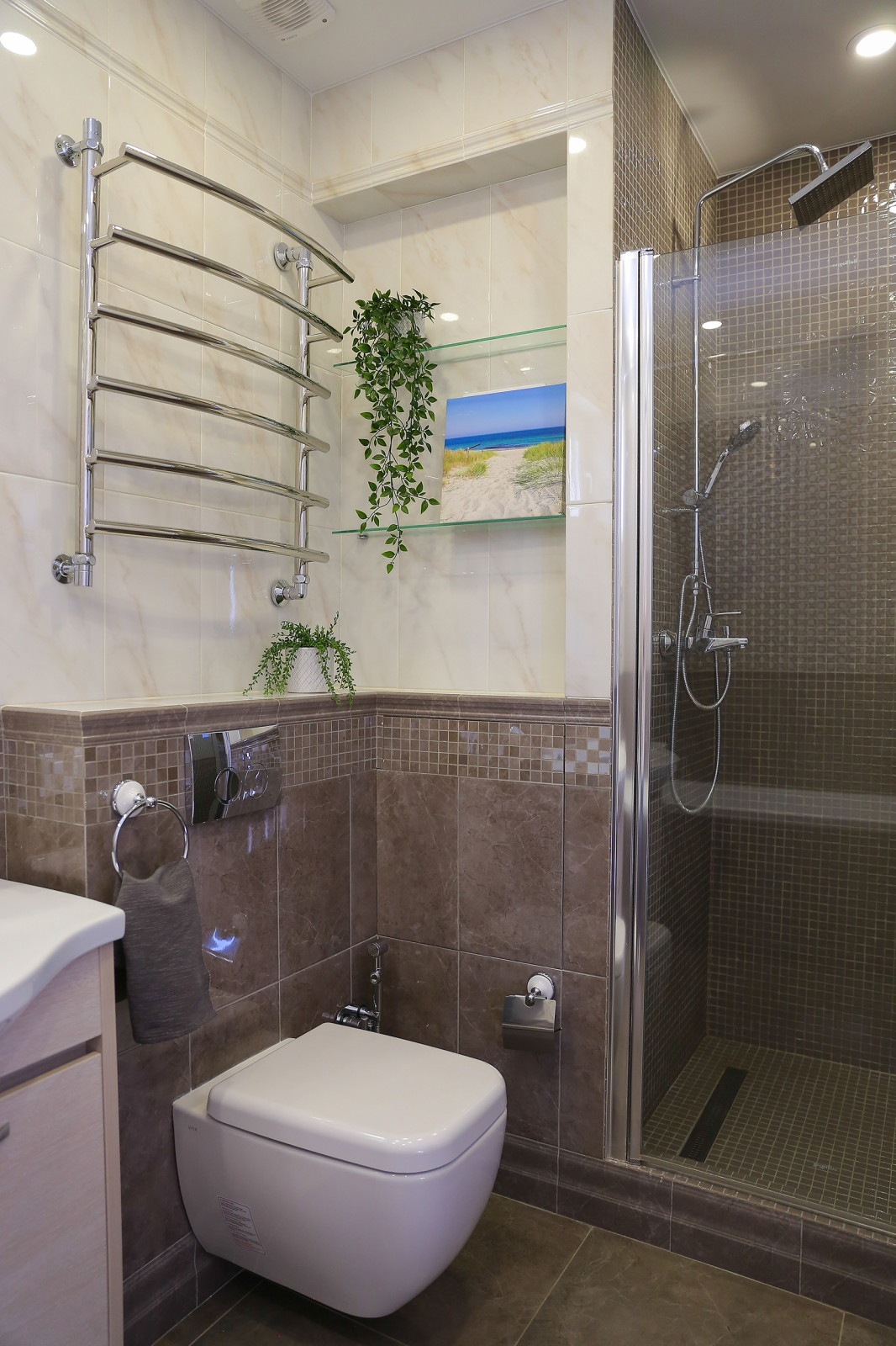 Современная квартира в мягких цветах