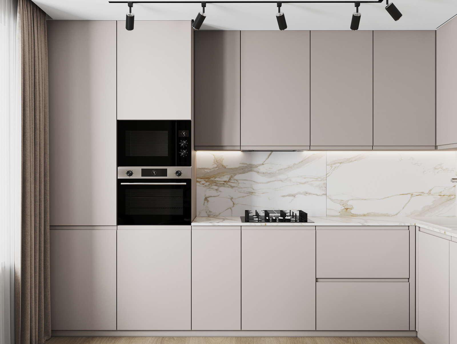 Дизайн квартиры в ЖК "Дома цвета кофе"