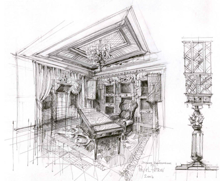 Эскизы - дизайн интерьера