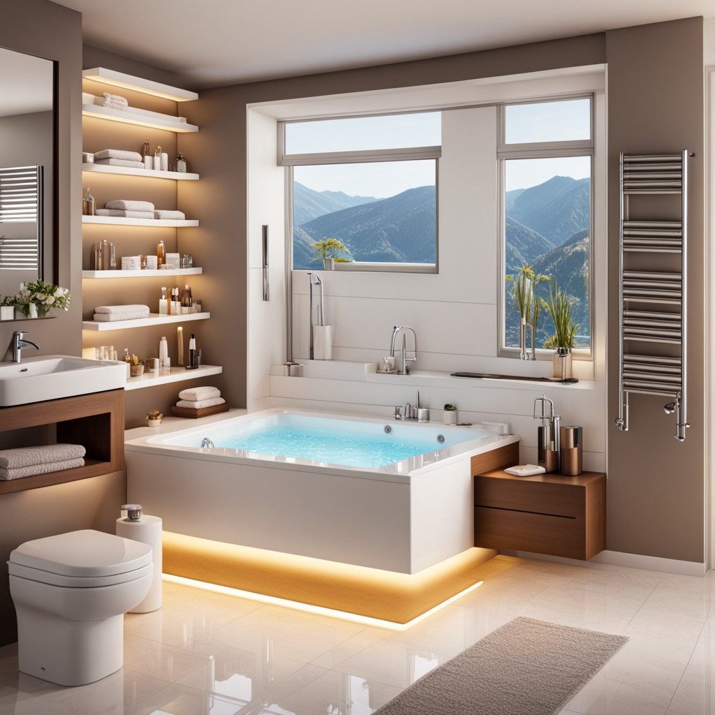 Ванная комната созданная ИИ