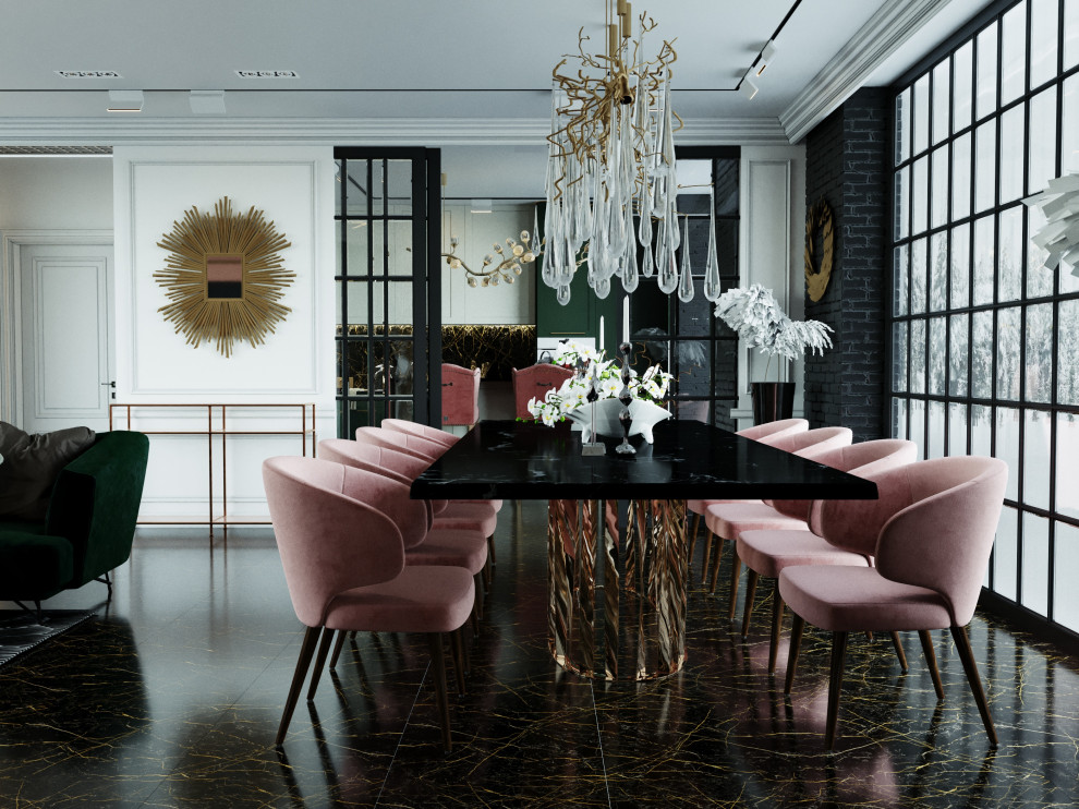 Дизайн столовой в загородном доме. г. Тула