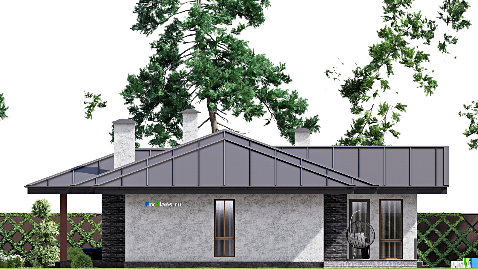 Проект одноэтажного дома 15х23м S255м2 F-15182