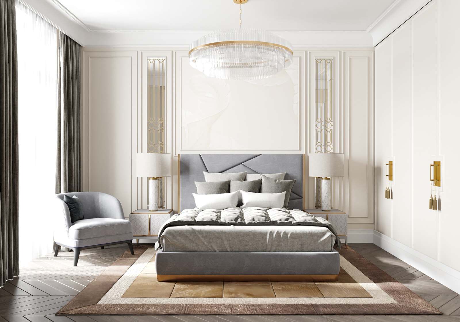 ЖК Сколково парк 95м2Спальня