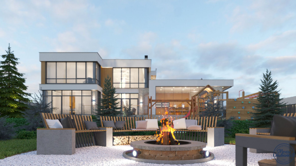 Проект двухэтажного индивидуального дома