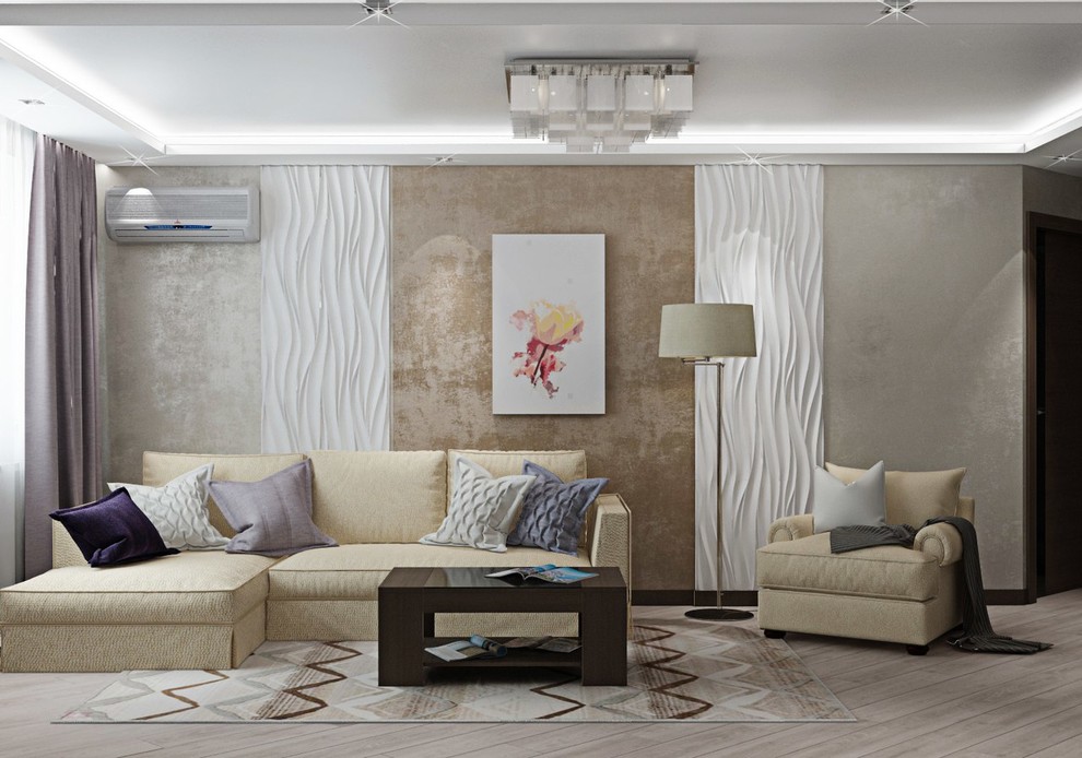 3к.кв. в кофейных тонах в ЖК «Art Residence» (83 кв.м)