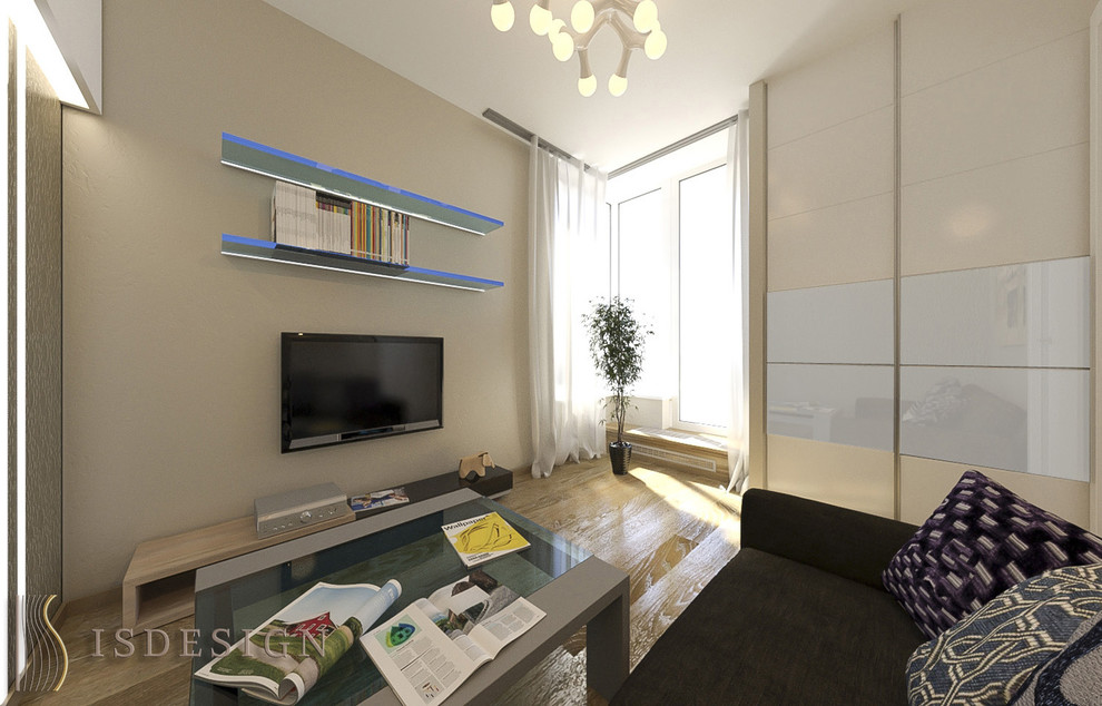 Современный минимализм - двухкомнатная квартира, Прага.