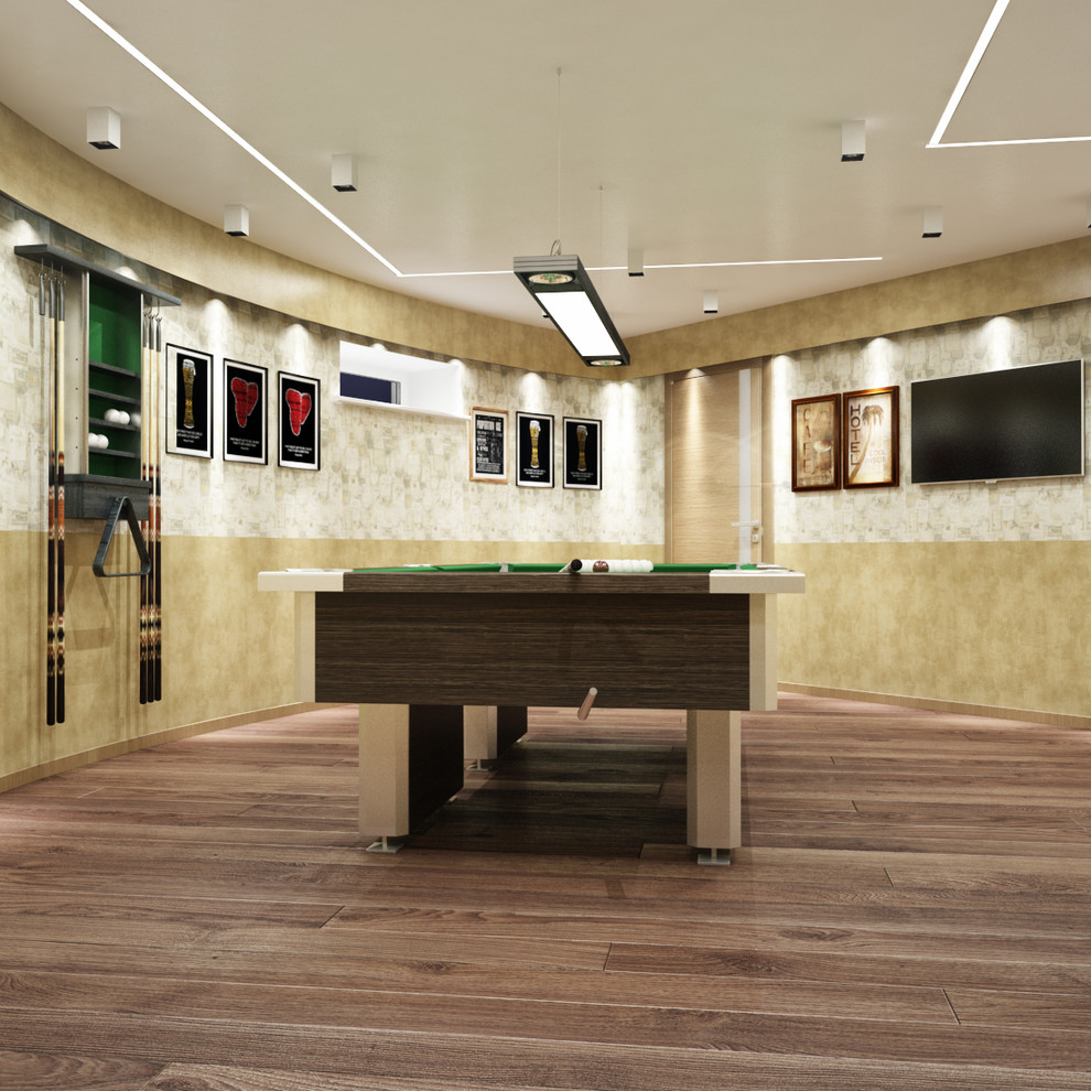Бильярдная в цокольном этаже