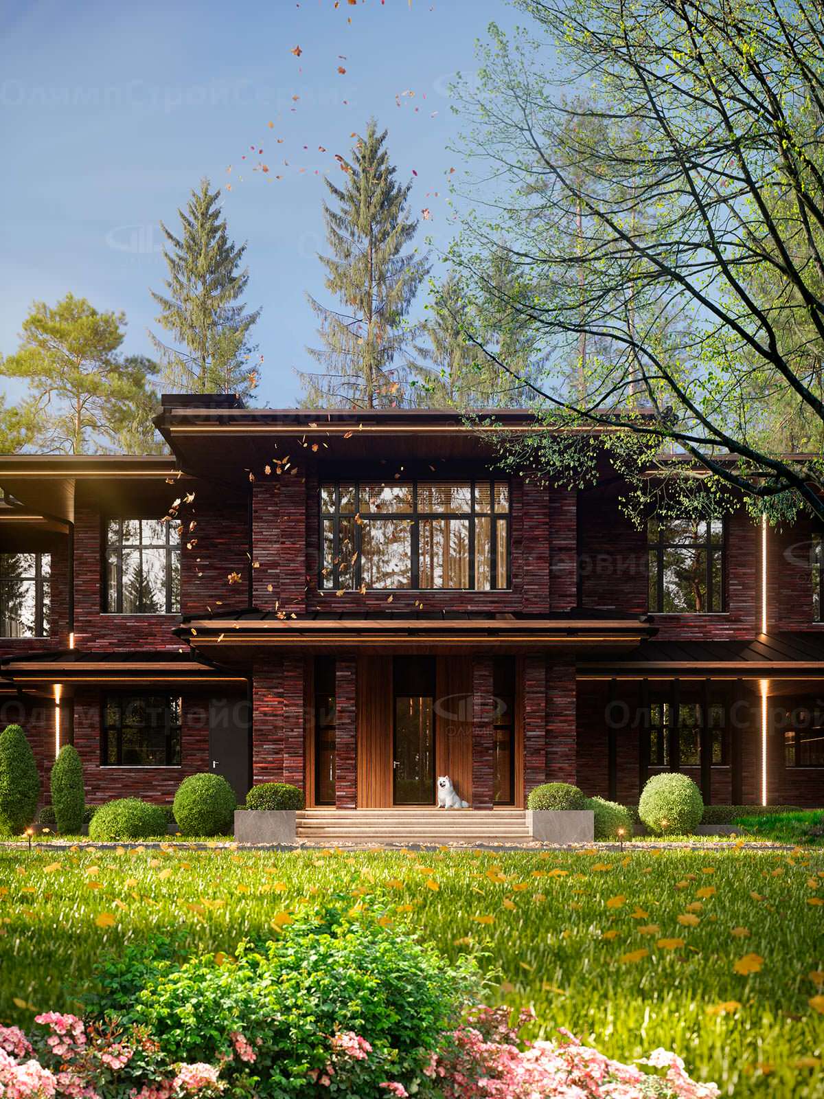 Большой двухэтажный коттедж «Ридли»