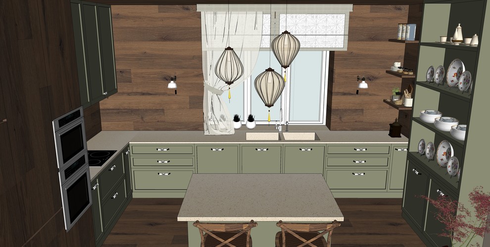 Обложка проекта: Дом в Кольцово с традиционными мотивами