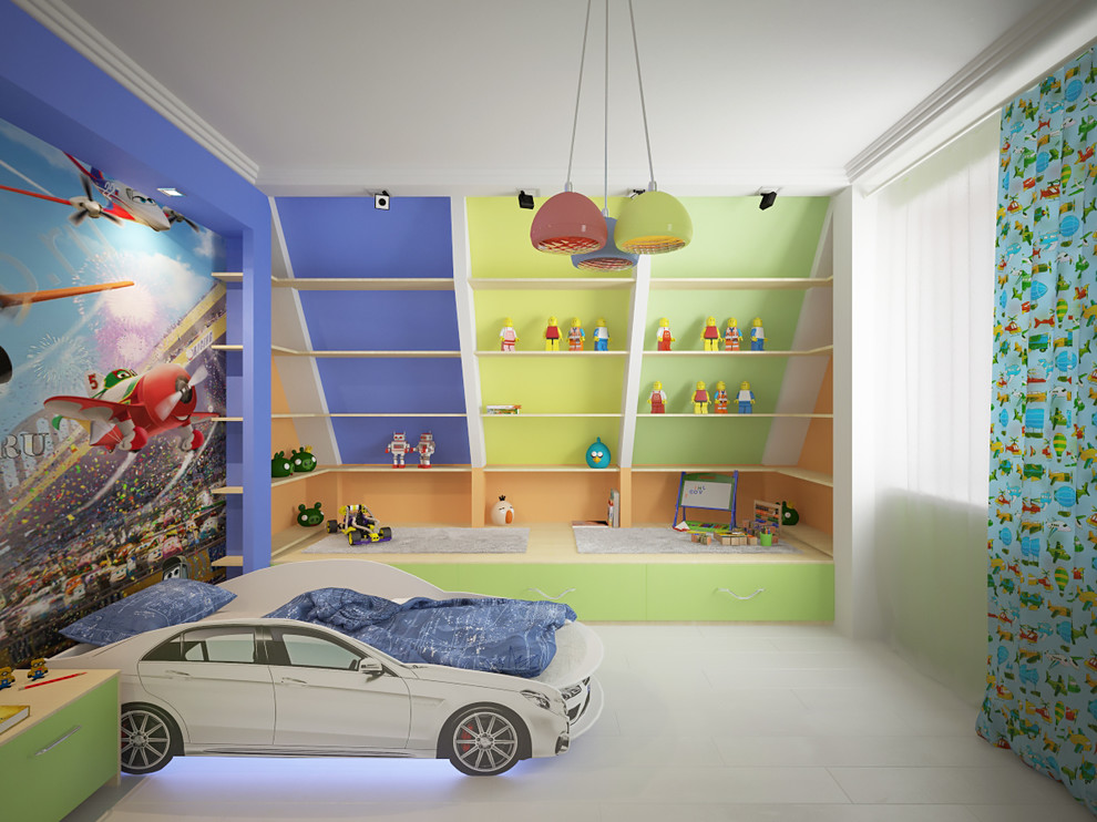 Дом семьи с тремя детьми