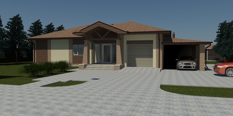 жилой дом северный фасад главный вход