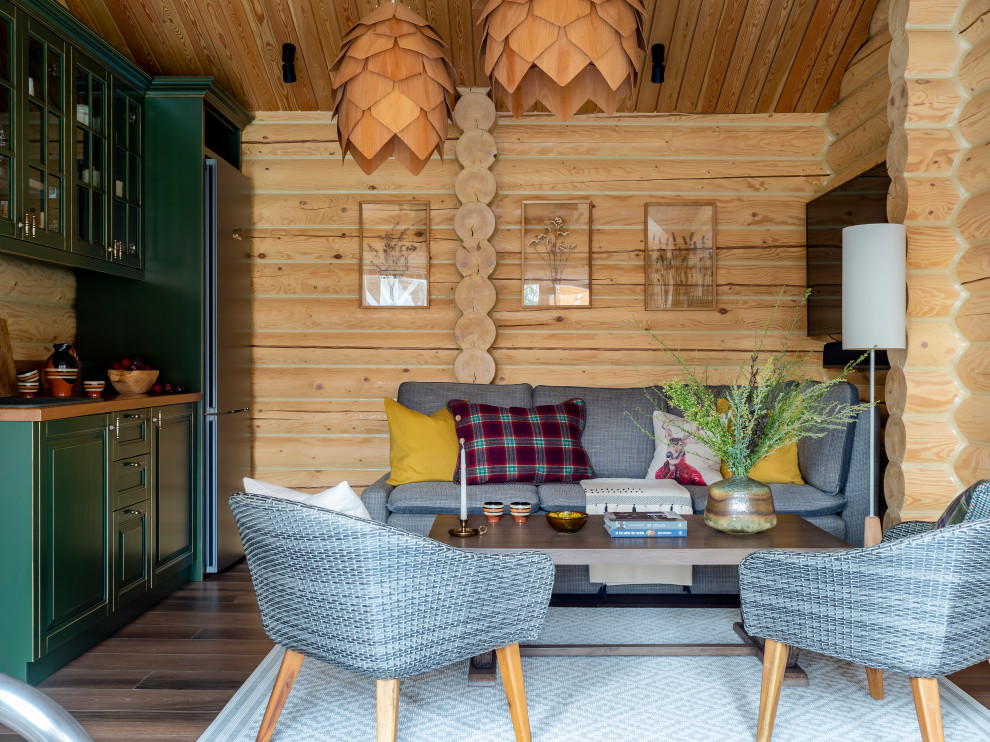 Банный домик с бассейном (фото)