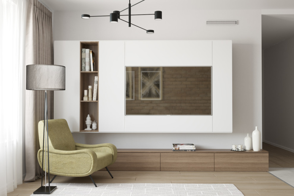 Кухня-гостиная в скандинавском стиле