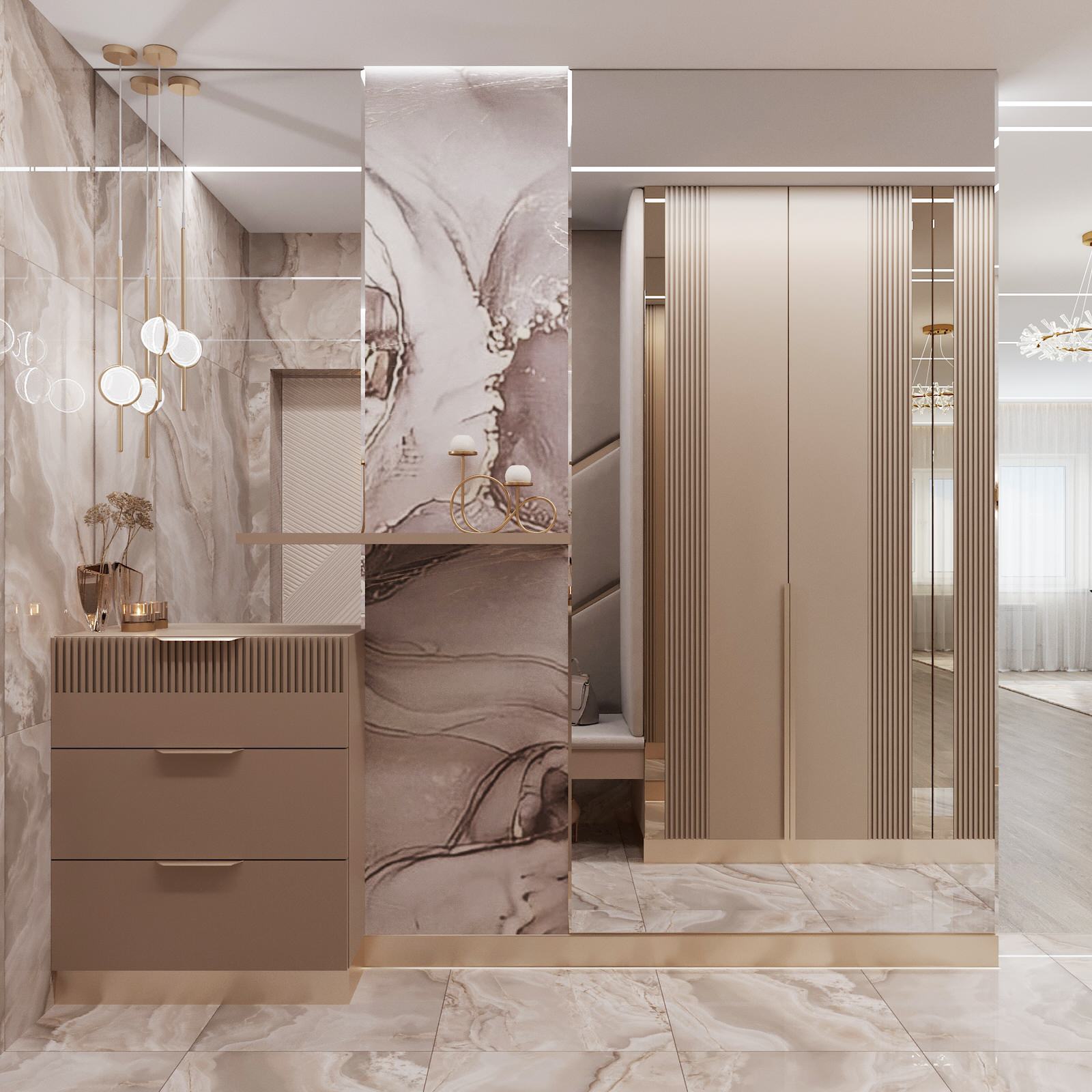 2023г. Интерьер квартиры 62 м2 в ЖК "Оазис"