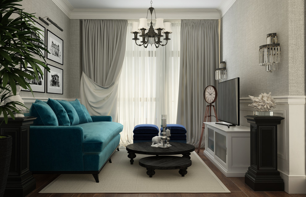 1-комнатная квартира стиль Неоклассика.