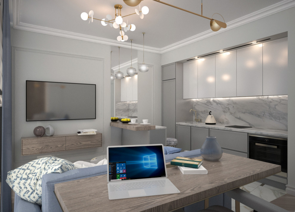 Обложка проекта: Проект интерьеров частной квартиры  в ЖК «Дискавери»