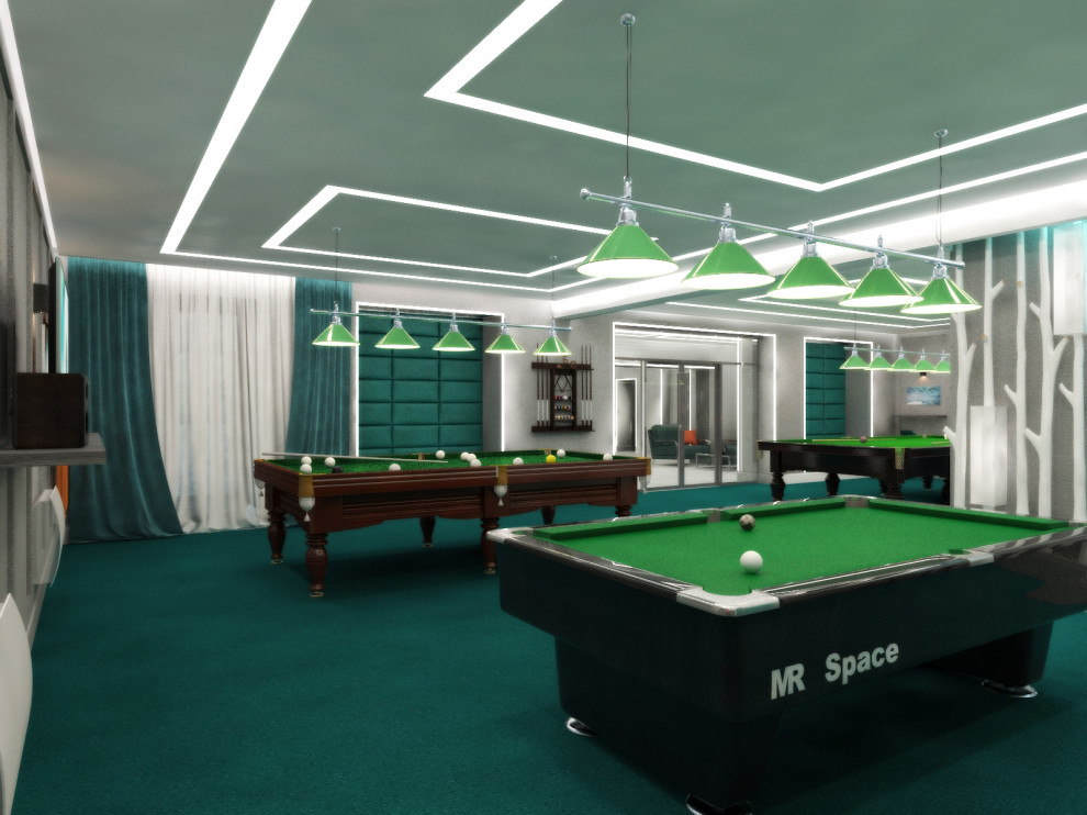 Бильярдный зал в гостинице Октябрьская