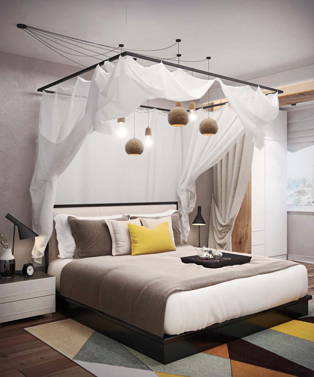 Дизайн-проект трехкомнатной квартиры "Над облаками"