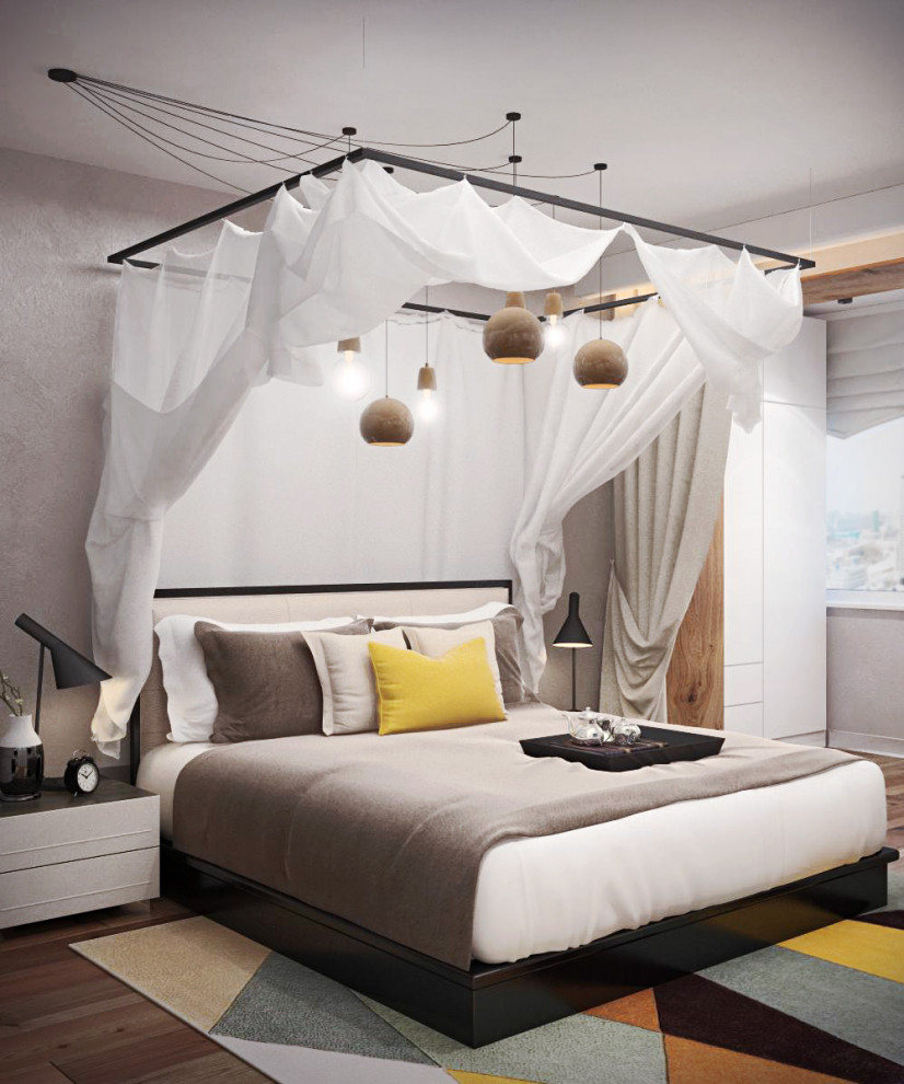 Дизайн-проект трехкомнатной квартиры "Над облаками"