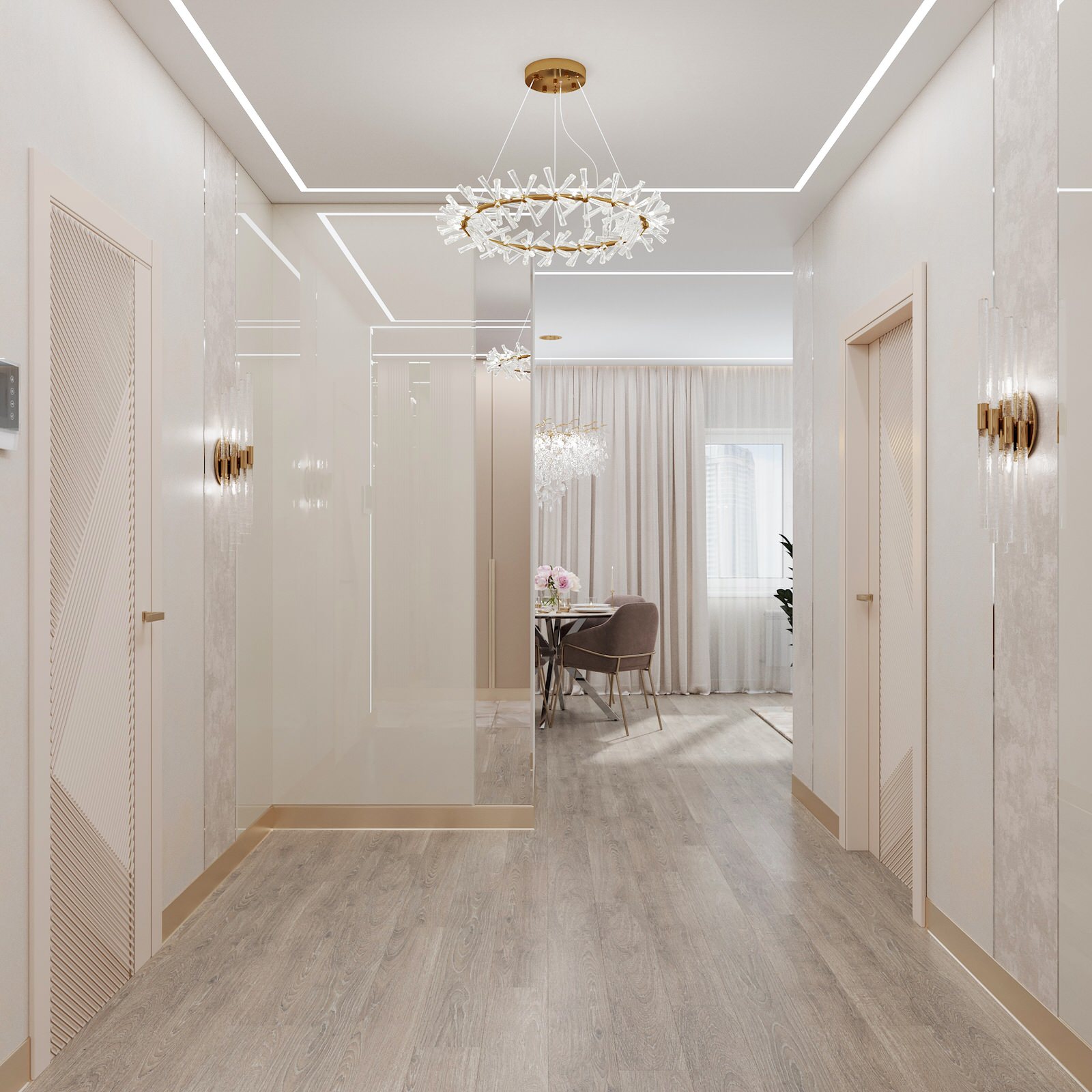 2023г. Интерьер квартиры 62 м2 в ЖК "Оазис"