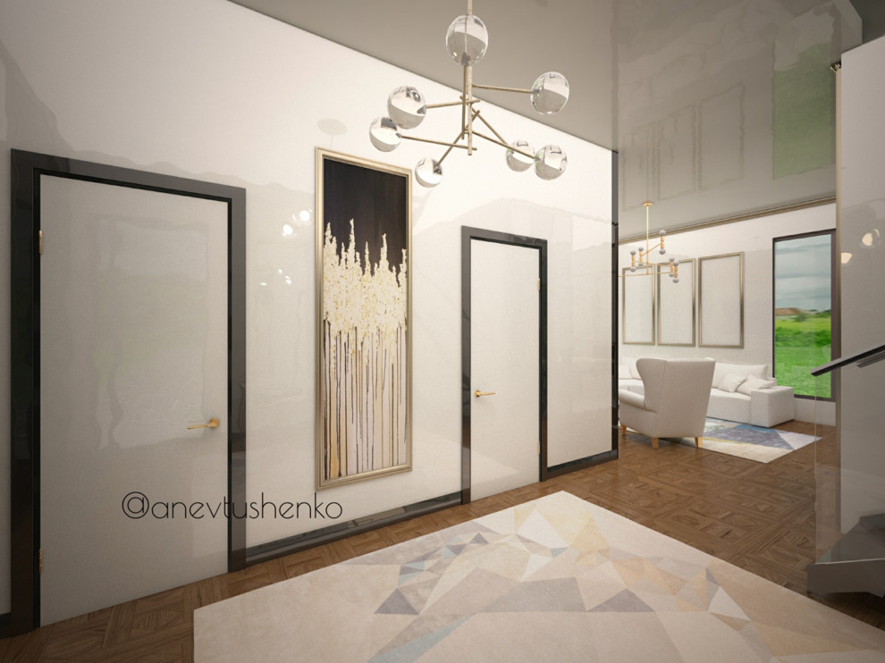 Дом 2 этажный для теплого региона в современном стиле.