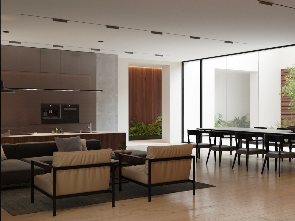 Гостинная-столовая-кухня