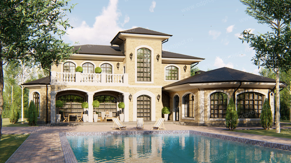 Проект загородного дома в классическом стиле