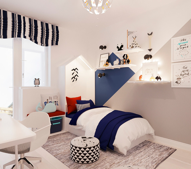 Дизайн трехкомнатной квартиры.