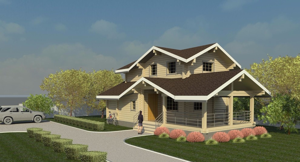 Дом-баня из клееного бруса Кб-110