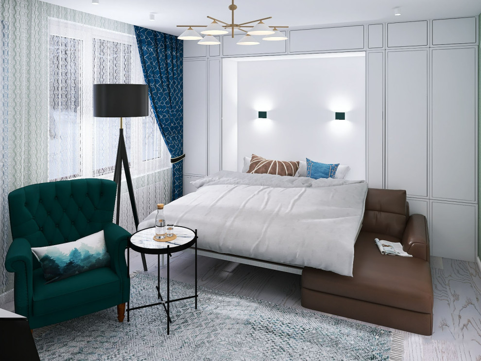 Квартира в старом фонде с балками на потолке