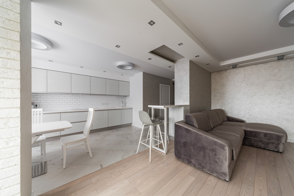 Обложка проекта: Реализованный проект. Квартира в современном стиле. ЖК Царицынский-2.