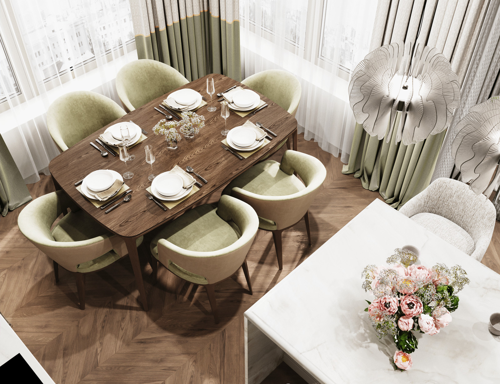 Современный интерьер на 200 кв.м.