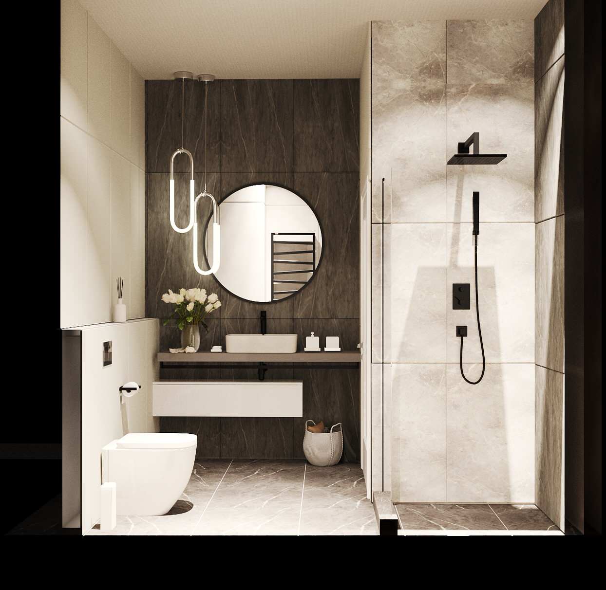 Обложка проекта: Санузел в современном стиле