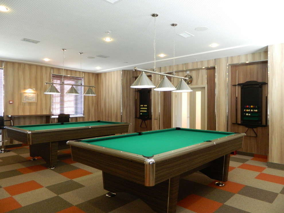 Частная бильярдная в современном стиле