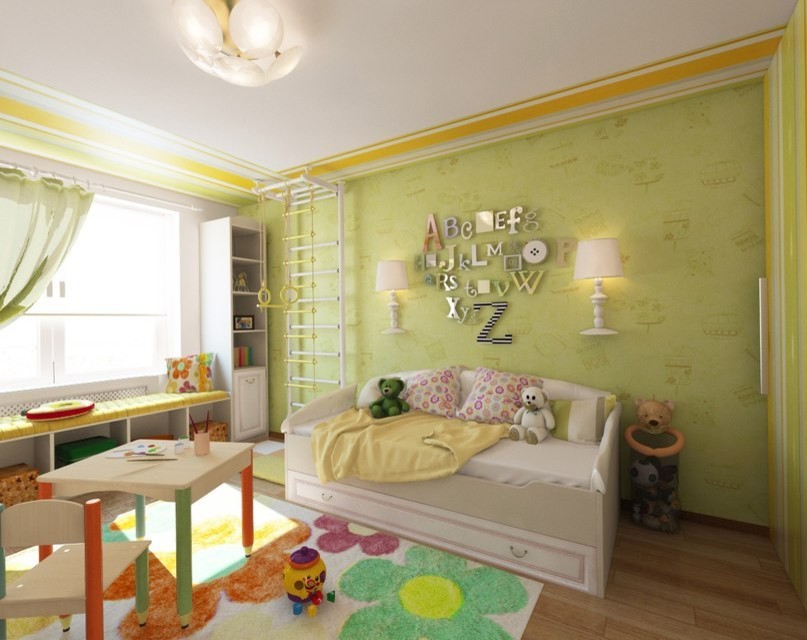 Интерьер для молодой семьи в 3к. кв. в ЖК Близнецы в Солнечном