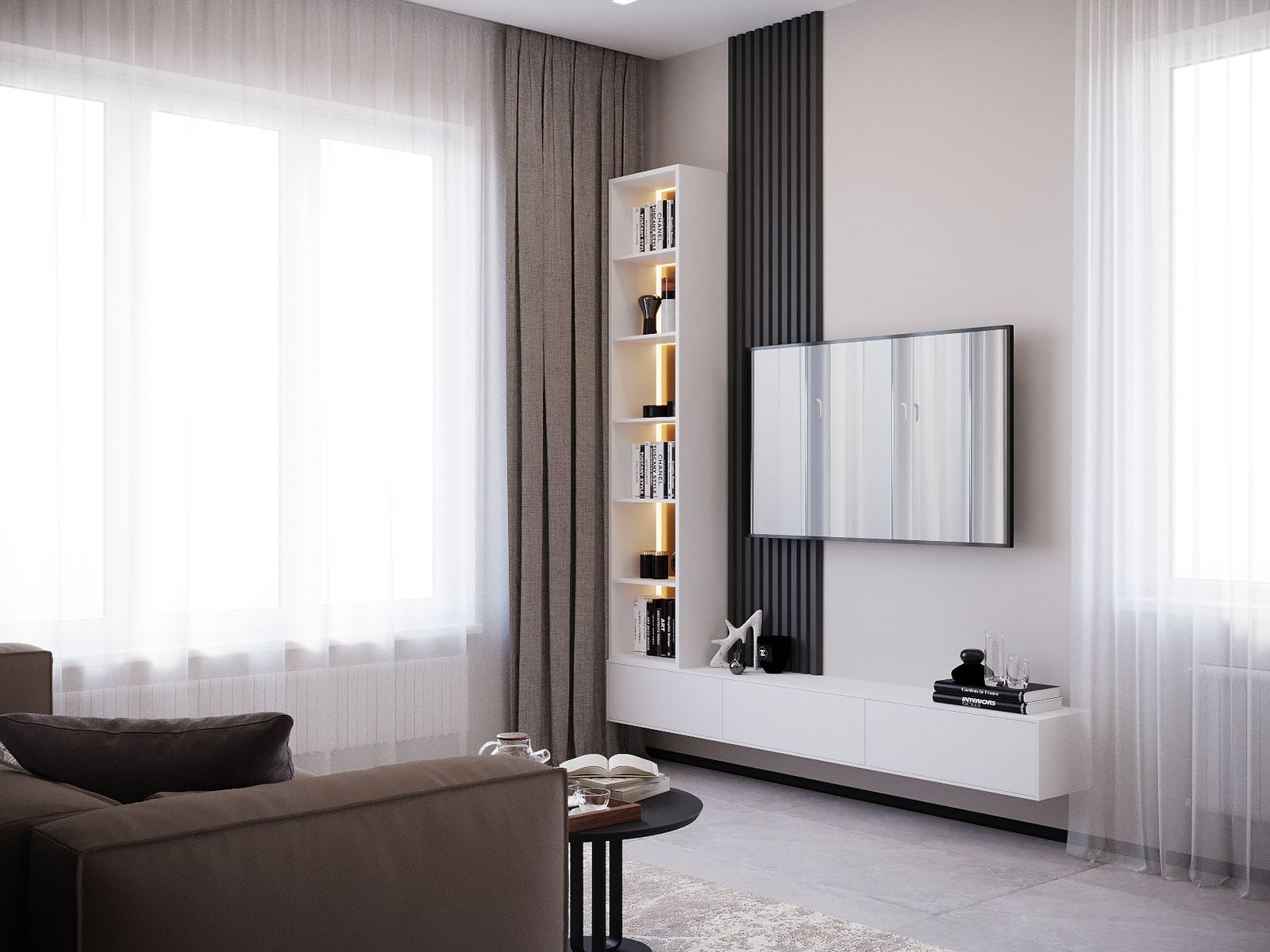 Обложка проекта: Интерьер частного дома в современном стиле