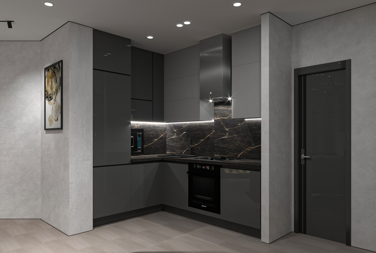 Проект квартиры в современном стиле