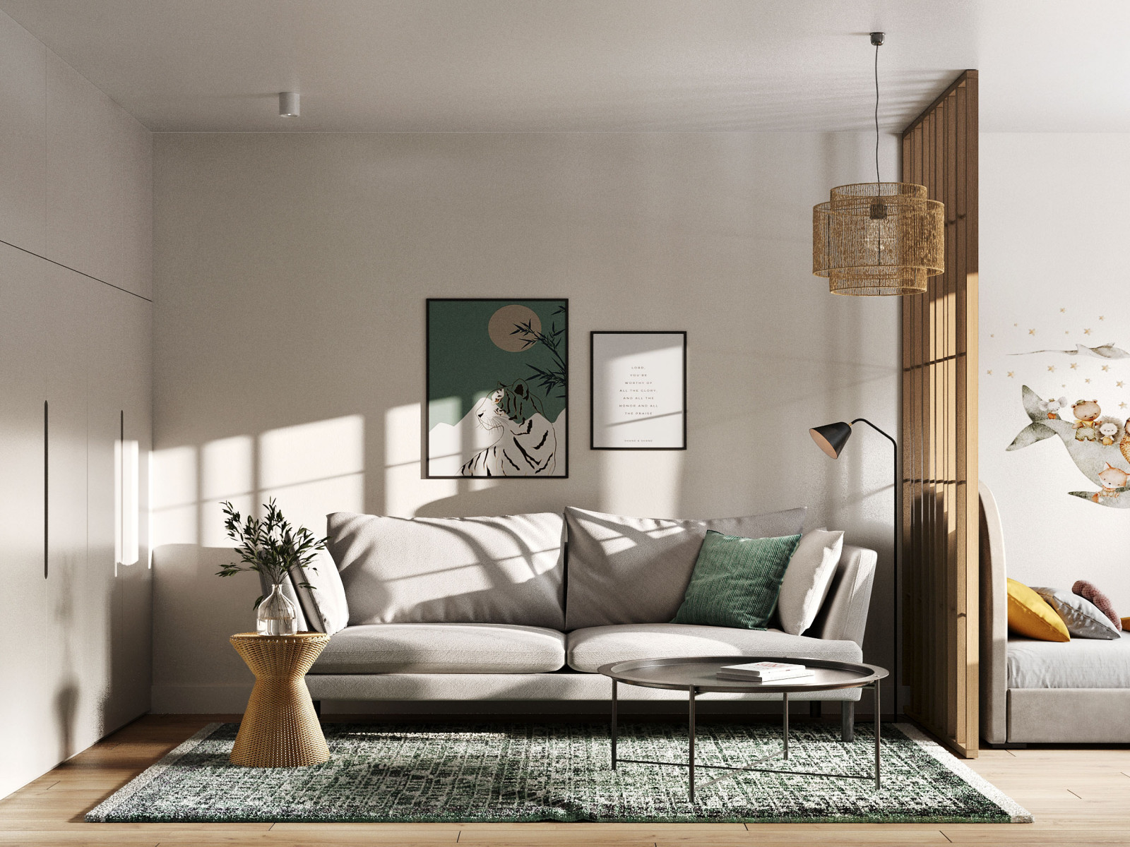 Обложка проекта: трехкомнатная квартира